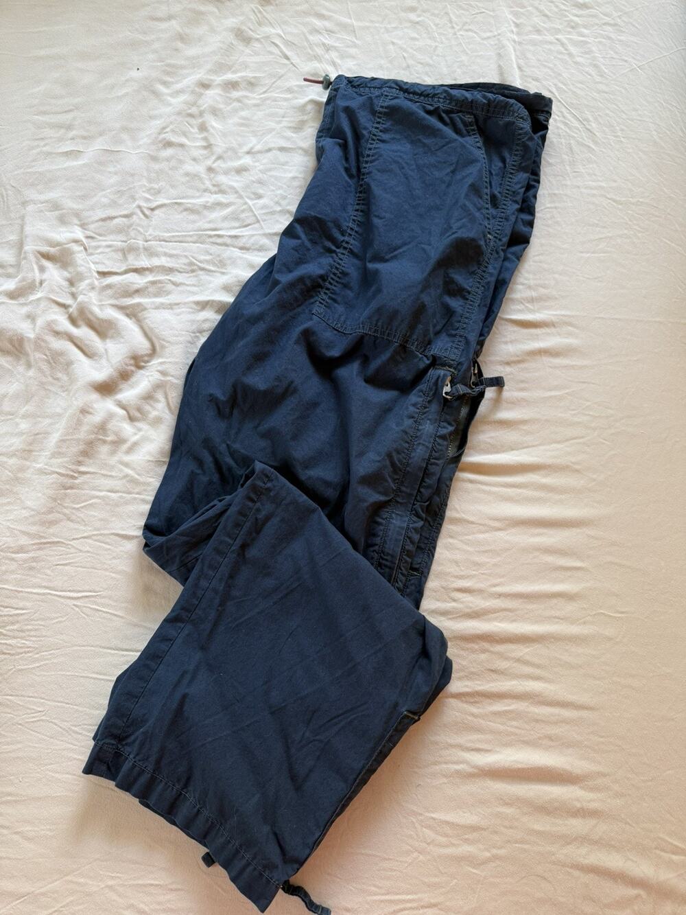 VTG Y2K Structure Mens L Cotton Navy Maritrooper Pants Outdoor Gorpcore pockets